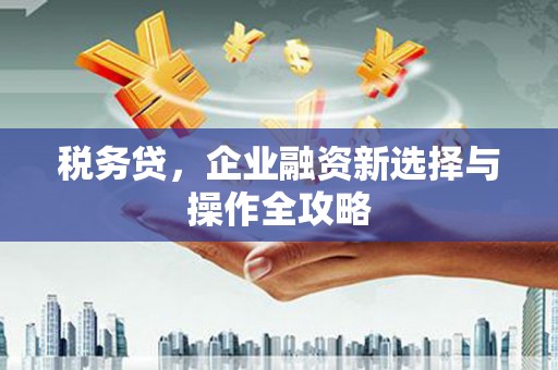 冈山税务贷，企业融资新选择与操作全攻略