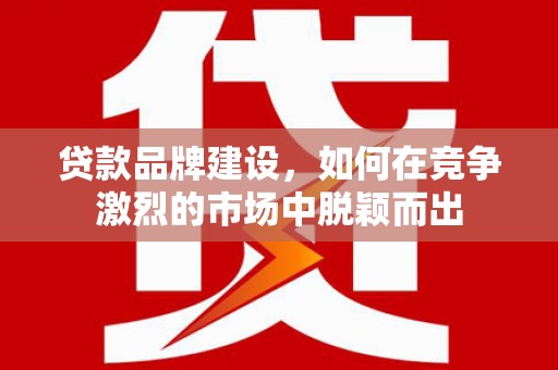 冈山贷款品牌建设，如何在竞争激烈的市场中脱颖而出