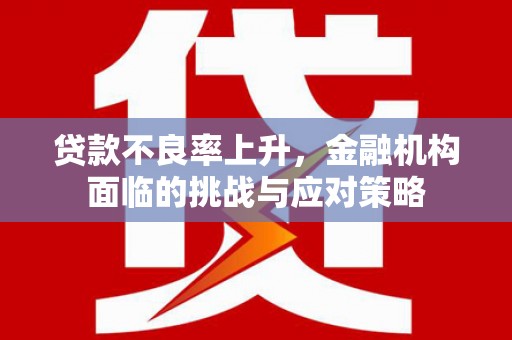 冈山贷款不良率上升，金融机构面临的挑战与应对策略
