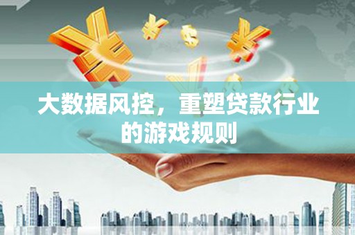 冈山大数据风控，重塑贷款行业的游戏规则