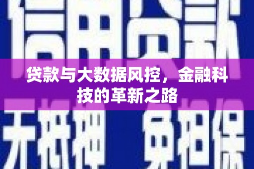 冈山贷款与大数据风控，金融科技的革新之路