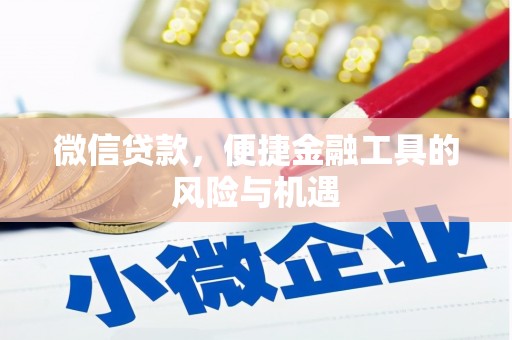 冈山微信贷款，便捷金融工具的风险与机遇