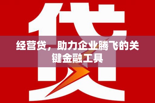 冈山经营贷，助力企业腾飞的关键金融工具