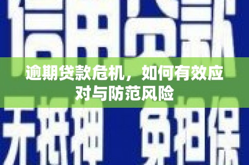 冈山逾期贷款危机，如何有效应对与防范风险