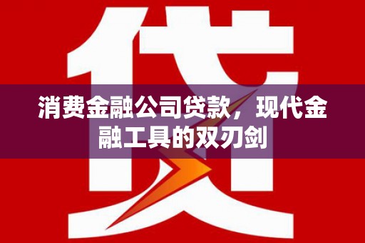 冈山消费金融公司贷款，现代金融工具的双刃剑