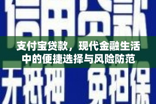冈山支付宝贷款，现代金融生活中的便捷选择与风险防范