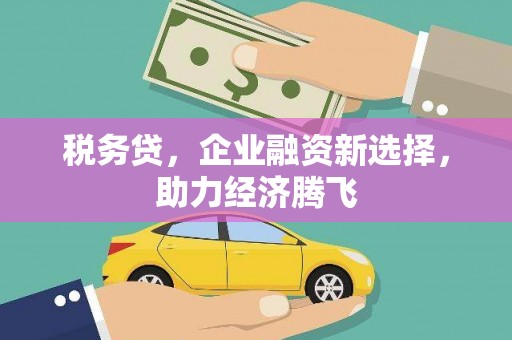 冈山税务贷，企业融资新选择，助力经济腾飞
