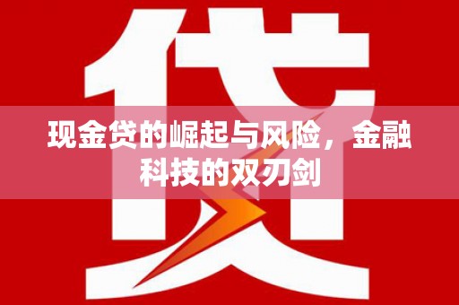 冈山现金贷的崛起与风险，金融科技的双刃剑