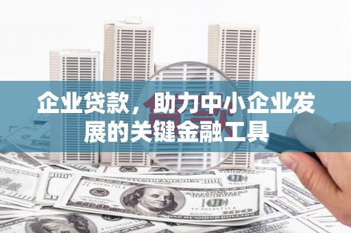冈山企业贷款，助力中小企业发展的关键金融工具