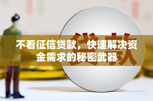 冈山不看征信贷款，快速解决资金需求的秘密武器