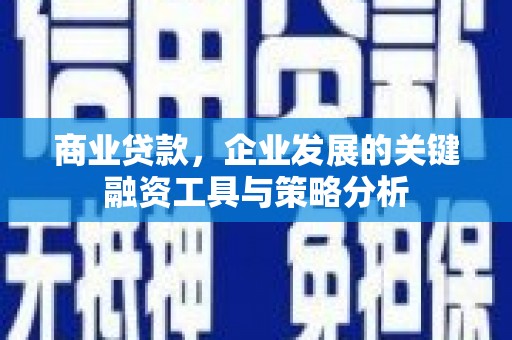 冈山商业贷款，企业发展的关键融资工具与策略分析