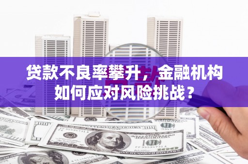 冈山贷款不良率攀升，金融机构如何应对风险挑战？