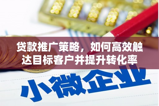 冈山贷款推广策略，如何高效触达目标客户并提升转化率