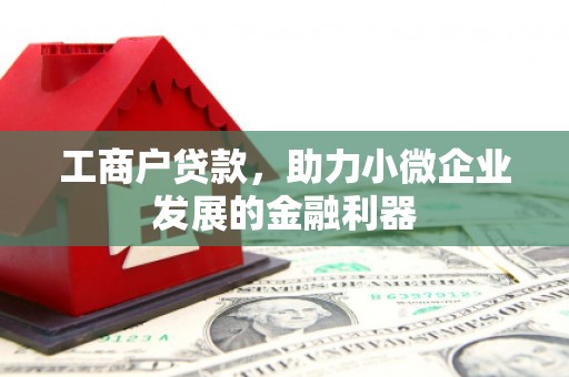 冈山工商户贷款，助力小微企业发展的金融利器