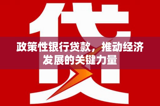 冈山政策性银行贷款，推动经济发展的关键力量