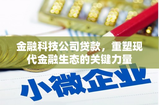 冈山金融科技公司贷款，重塑现代金融生态的关键力量
