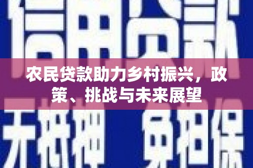 冈山农民贷款助力乡村振兴，政策、挑战与未来展望